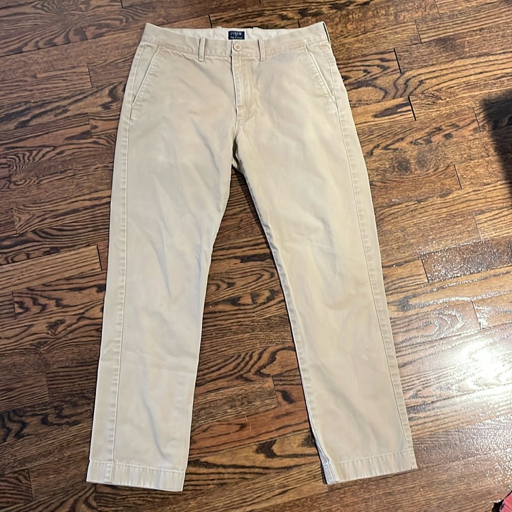 J Crew the Sutton khaki pants. Size 31/30